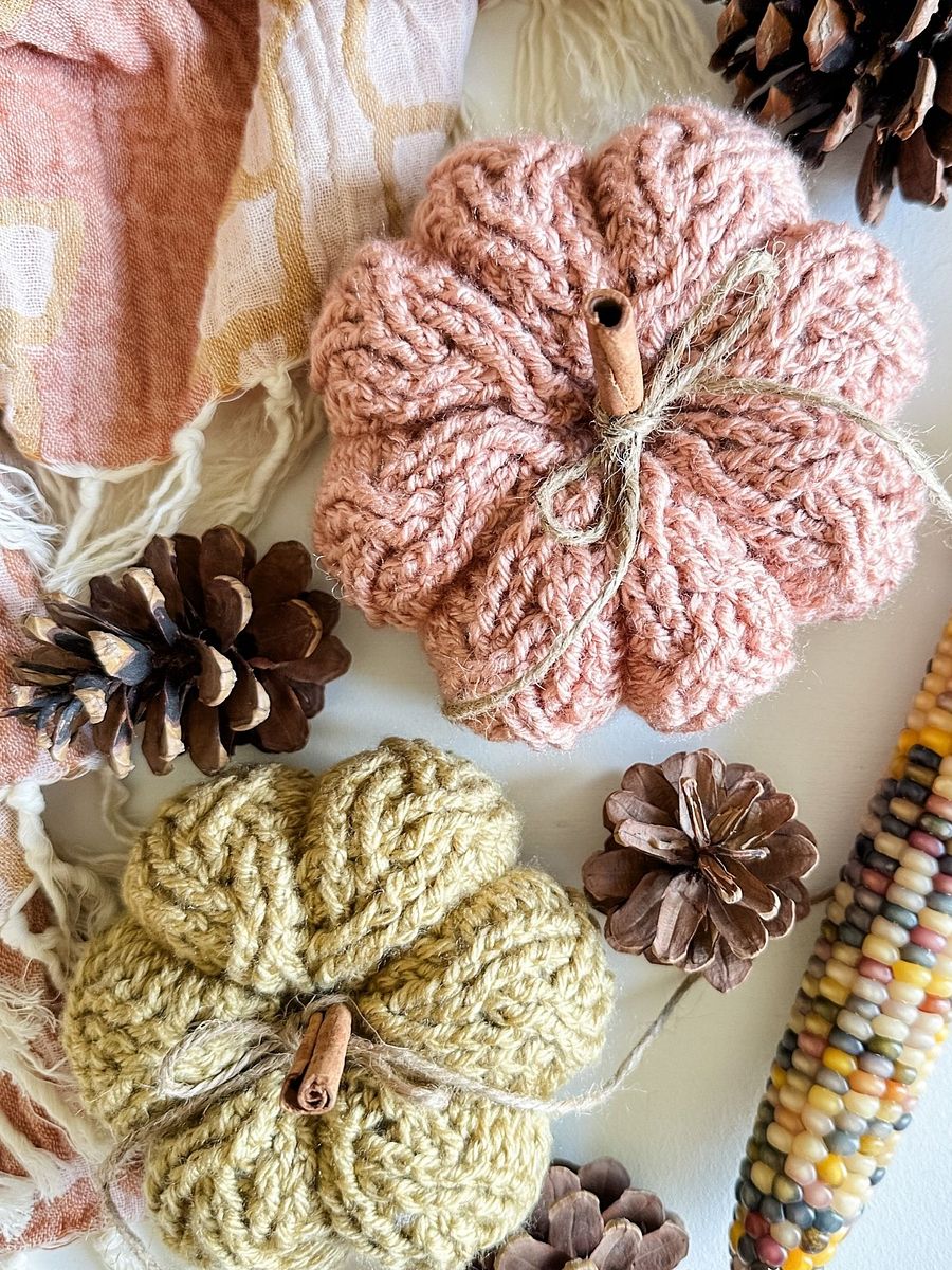 Cozy Cottage Cable Pumpkin Crochet Pattern product image (3)