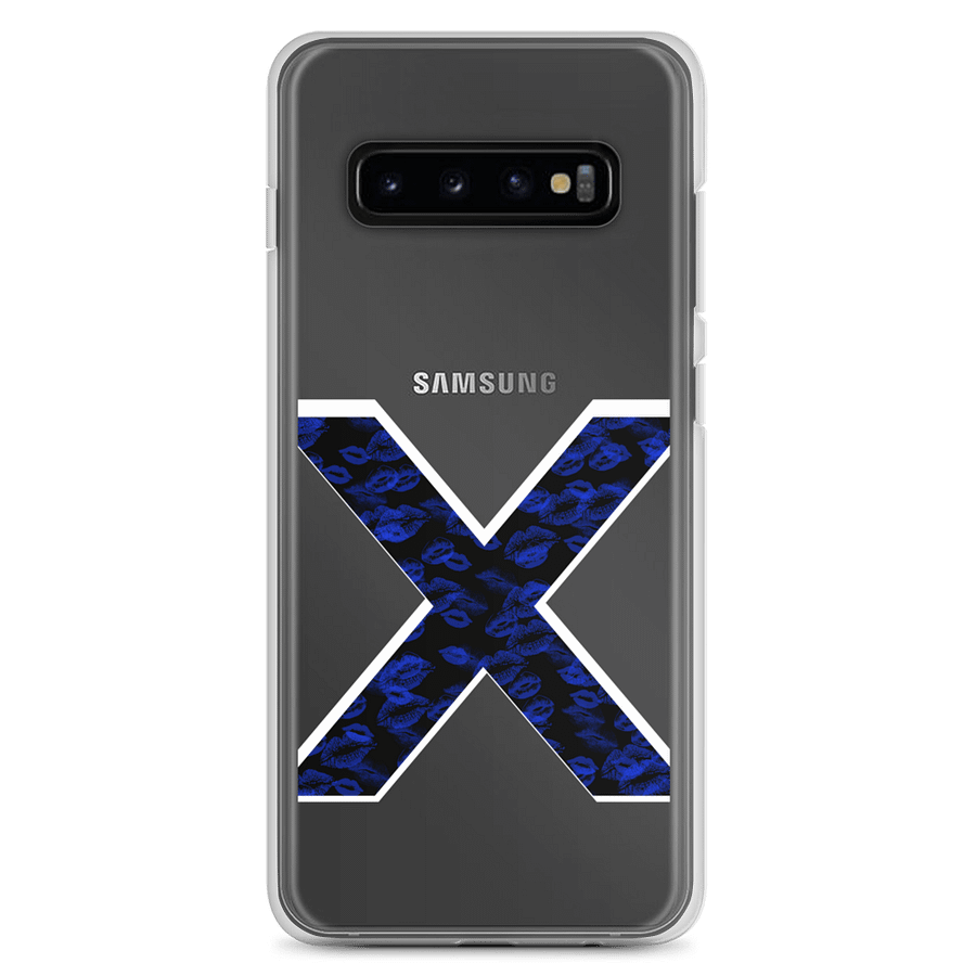 Black X Blue Lipstick Kisses Phone Case S product image (1)