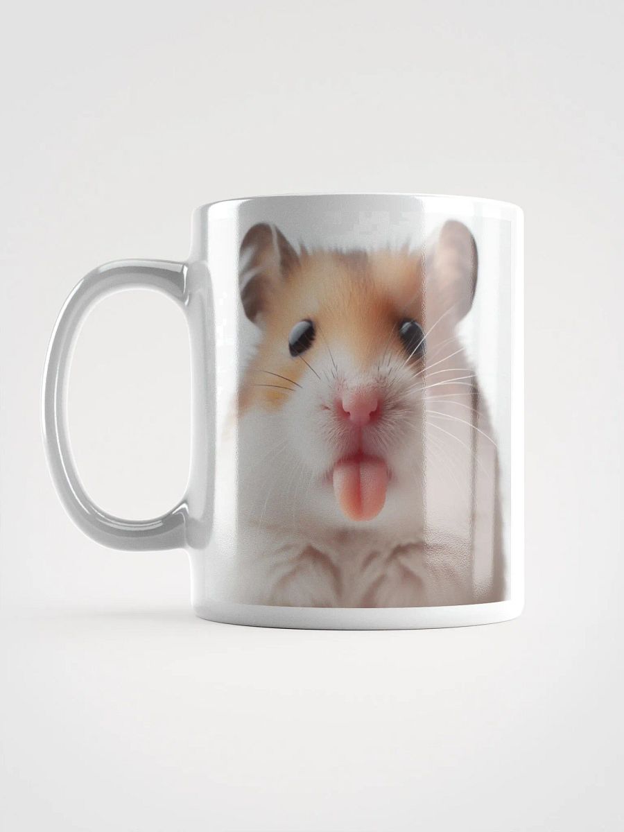 Rude Hamster #Humorous Glossy Mug - White product image (6)