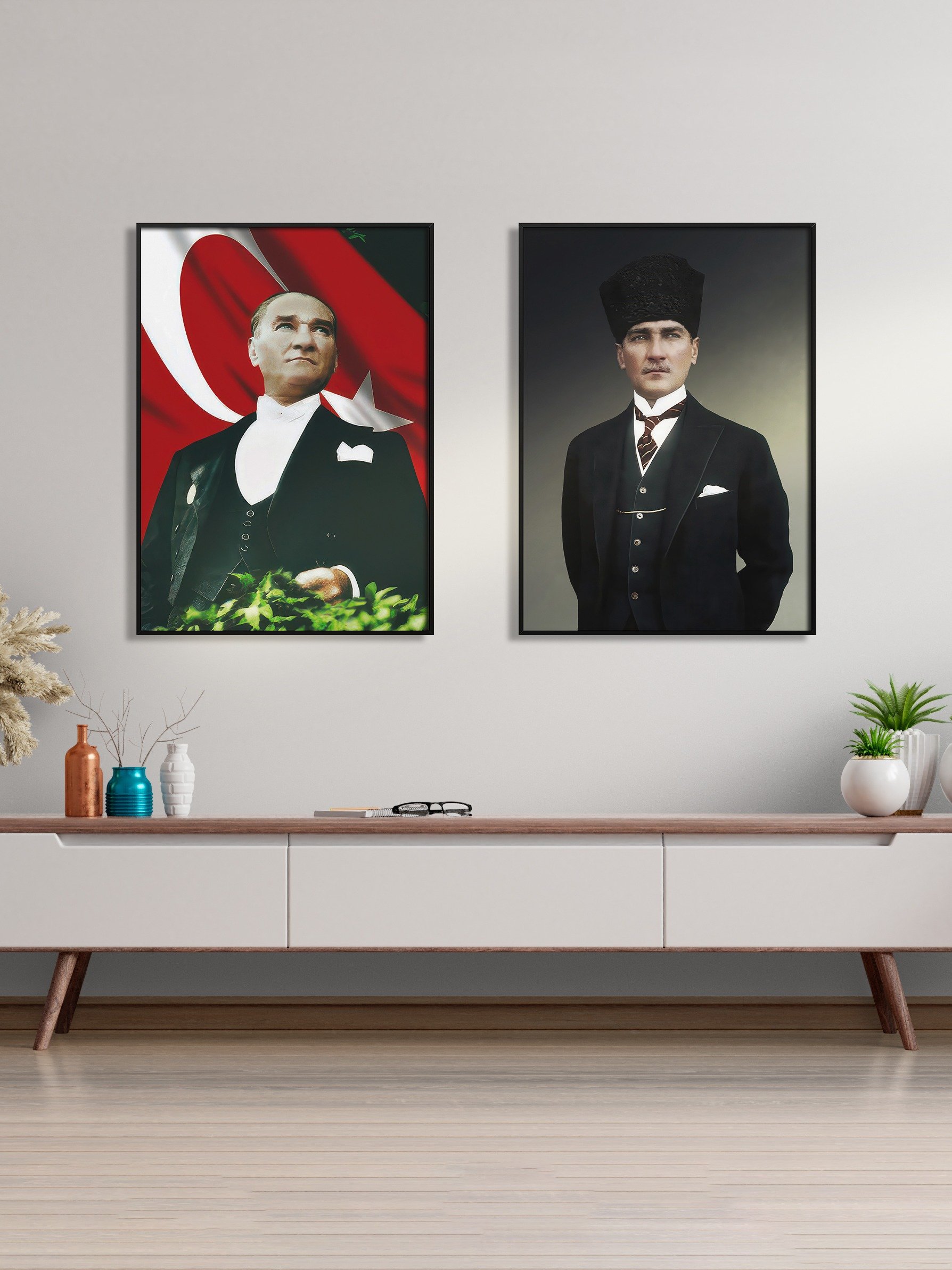 Mustafa Kemal Atatürk photo poster, 1930s — Turkish Leader wall art for office product image (2)