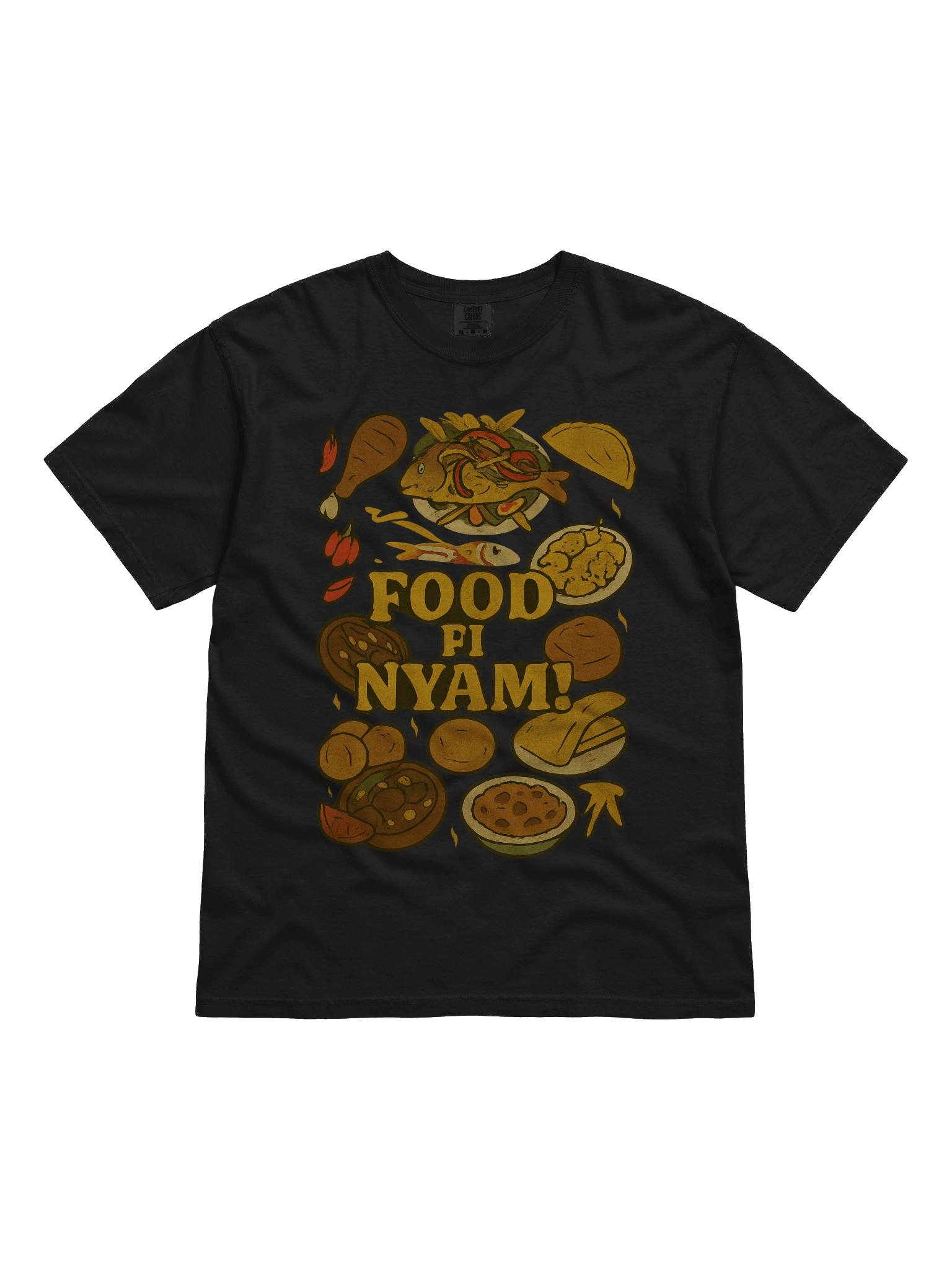 Food Fi Nyam! Illustrated T-Shirt product image (1)