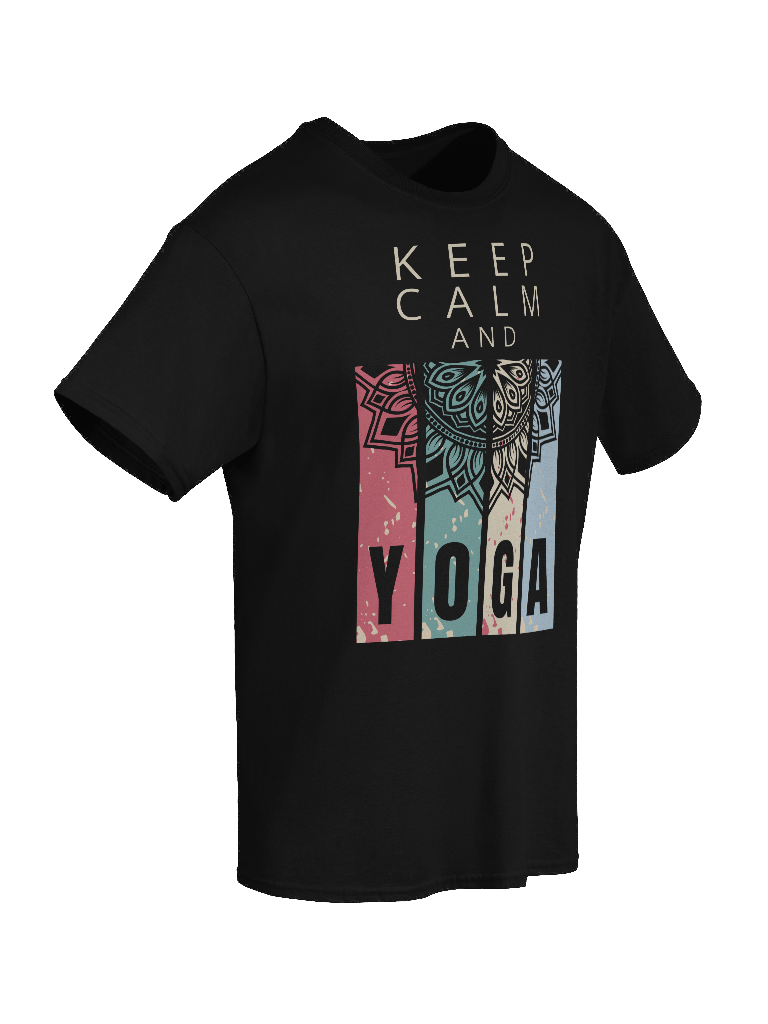 Meditative Mandala Yoga T-Shirt - Keep Calm and Yoga product image (3)