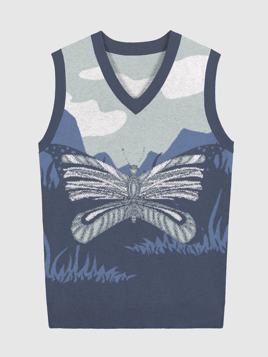 Mountain Butterfly V-Neck Vest product image (4)