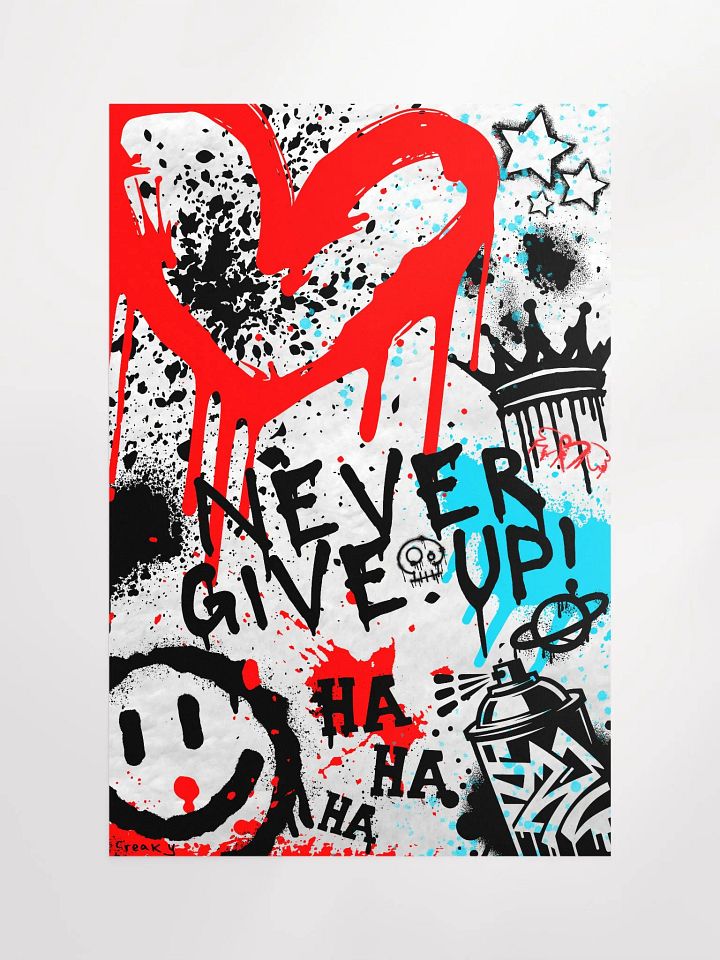 CB NEVER GIVE UP (white) product image (1)