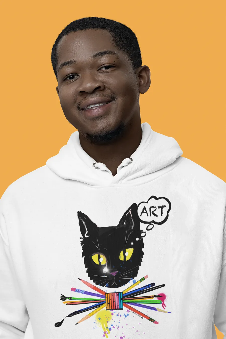 'Paintbrush Bowtie' Premium Unisex Hoodie product image (2)