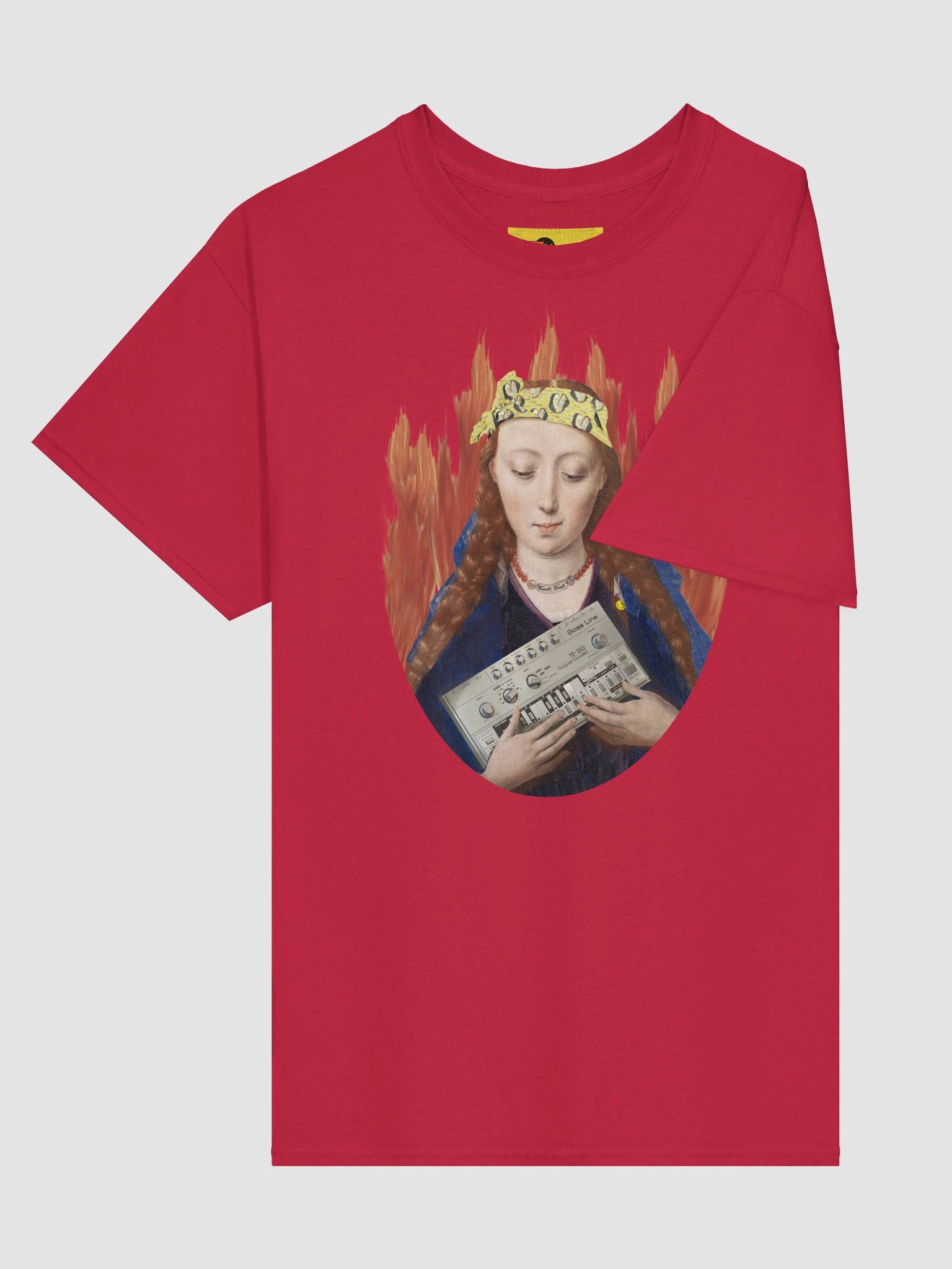 The Holy Bassline, by Frank Fonik TB303 tribute, Unisex t-shirt product image (14)