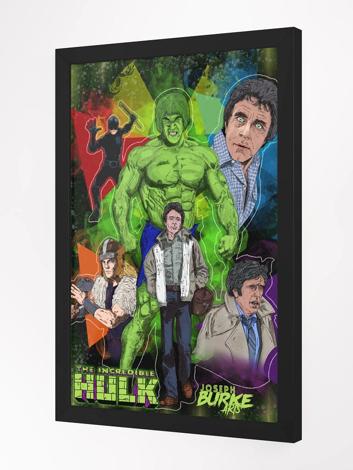 The Incredible Hulk TV Series Framed 12x18 Art product image (1)