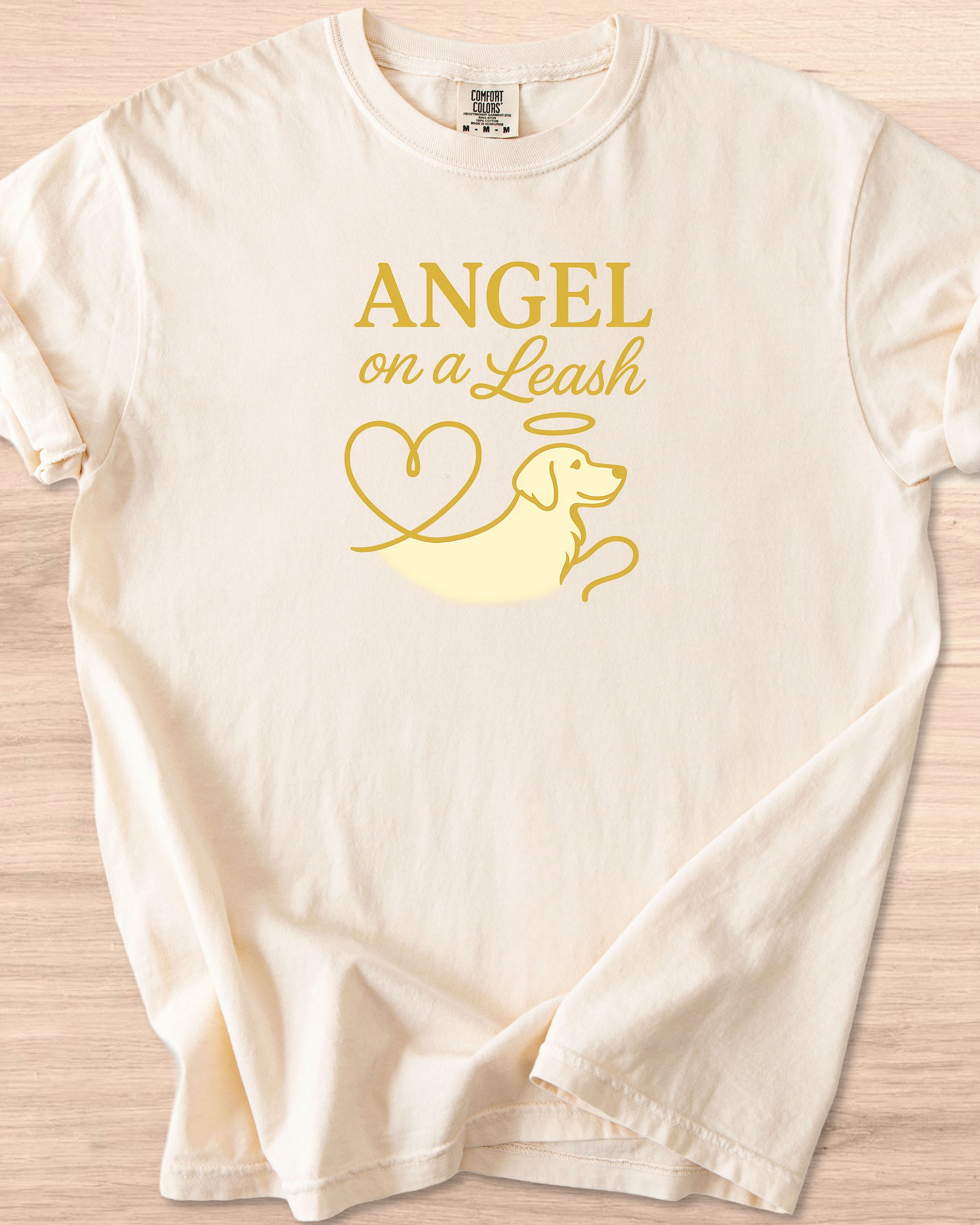Angel On A Leash (Golden Retriever) Tee product image (54)