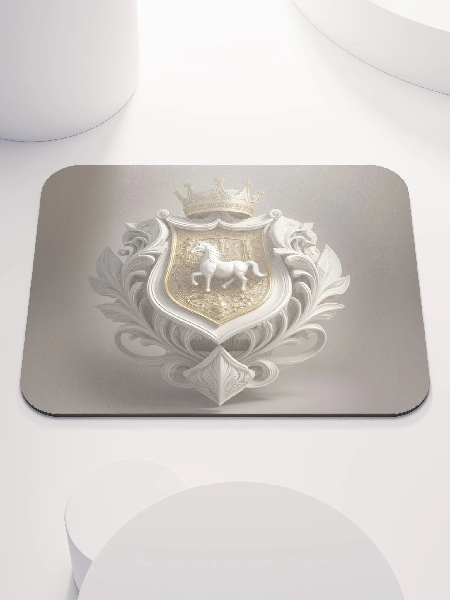 White Horse Classic Mouse Pad product image (1)