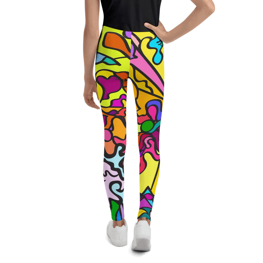 Vibrant Movement Youth Leggings - Wave at Sunset product image (2)