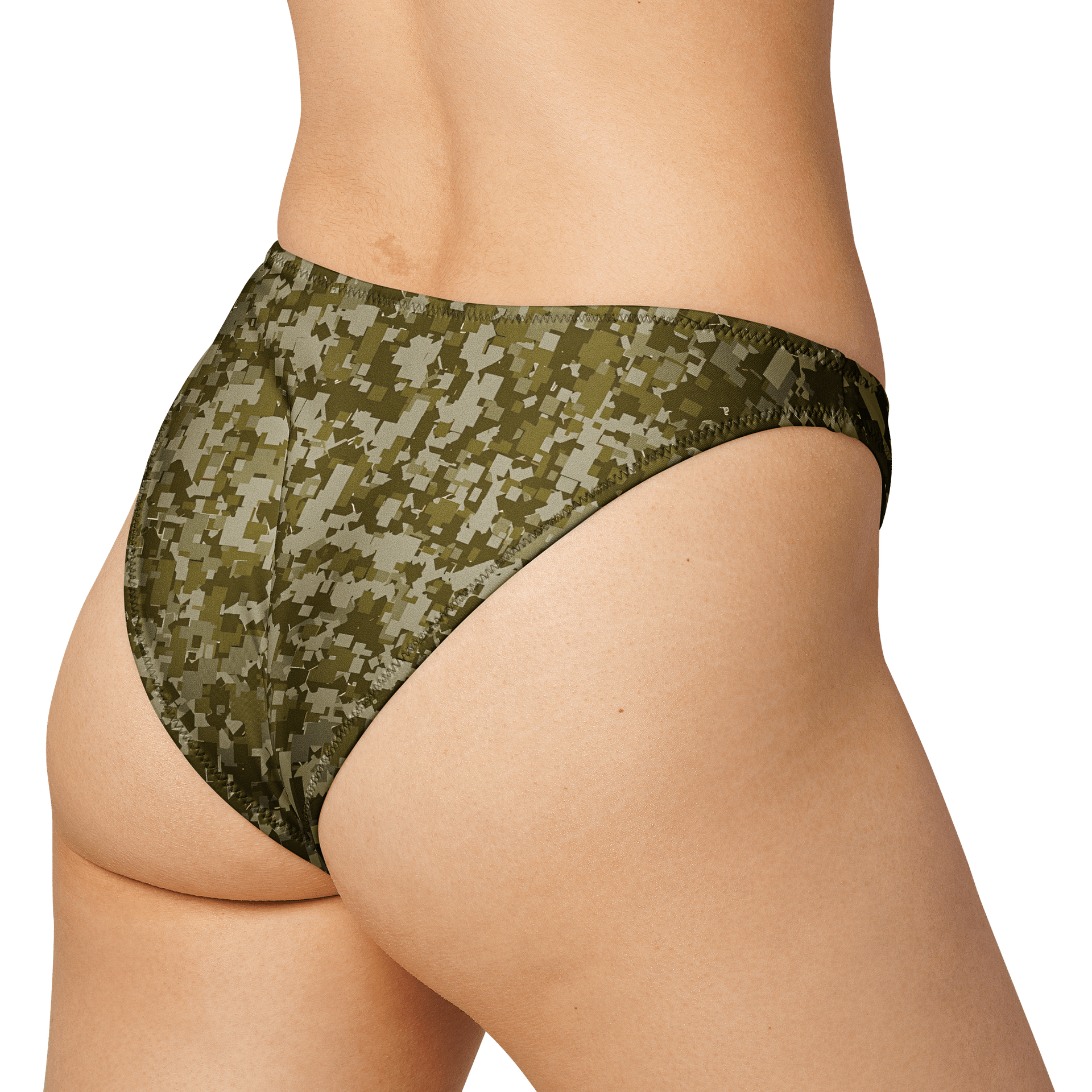 Eco-Chic Camo V-Cut Bikini Bottom product image (1)