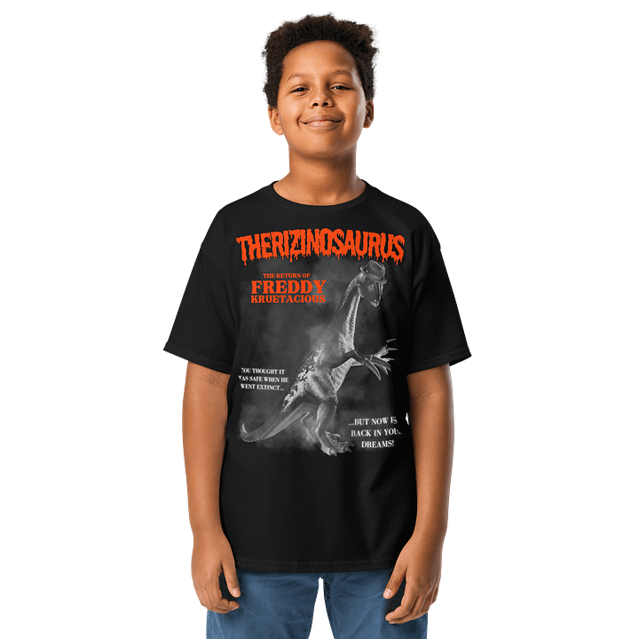 Therizinosaurus - Return of Freddy Kruetacious Funny Horror Dino Shirt product image (1)