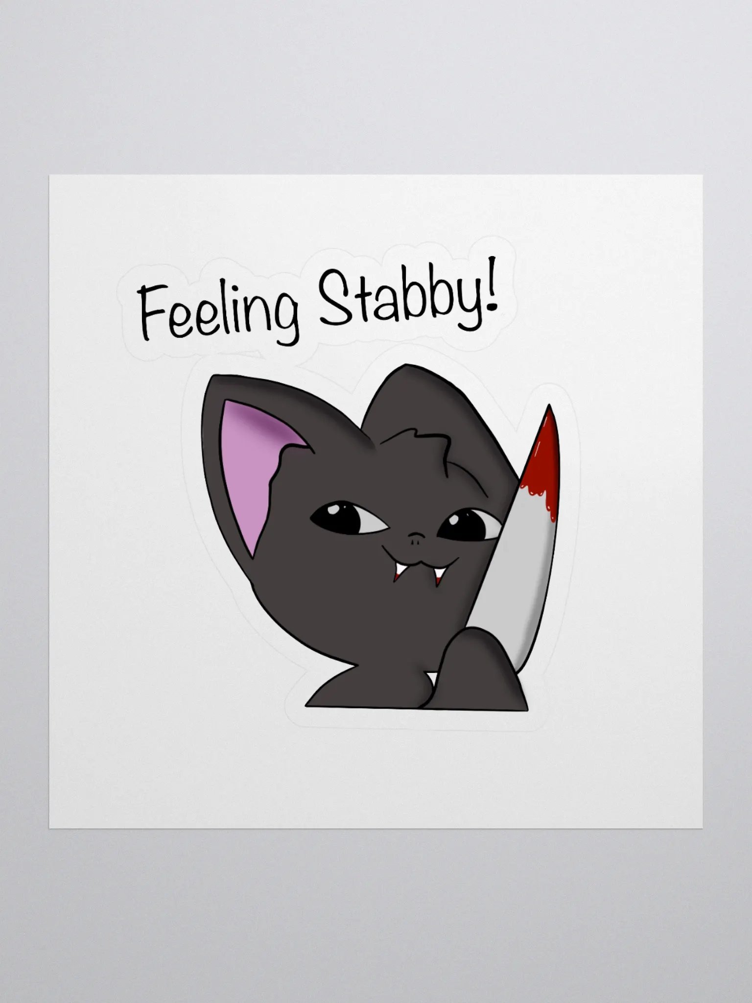 Feeling Stabby Sticker product image (1)