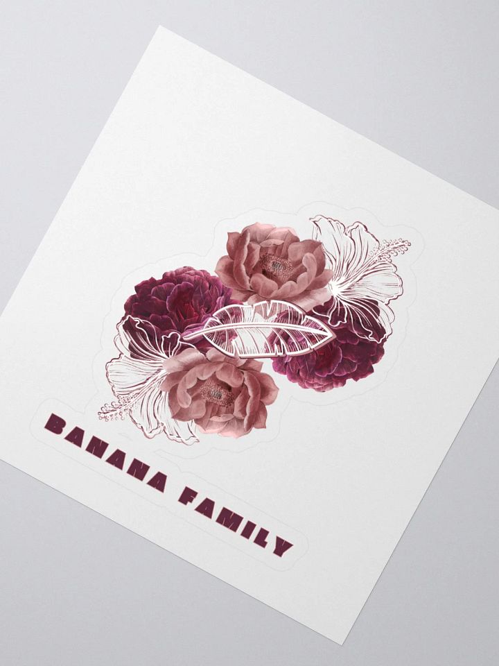 Floral Banana Leaf Sticker product image (2)
