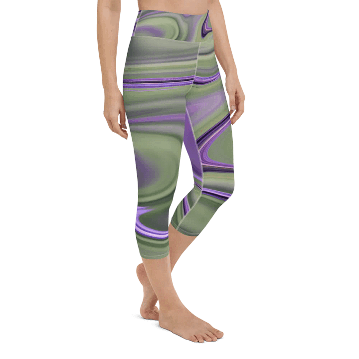 Oasis Swirl Yoga Capri Leggings product image (2)