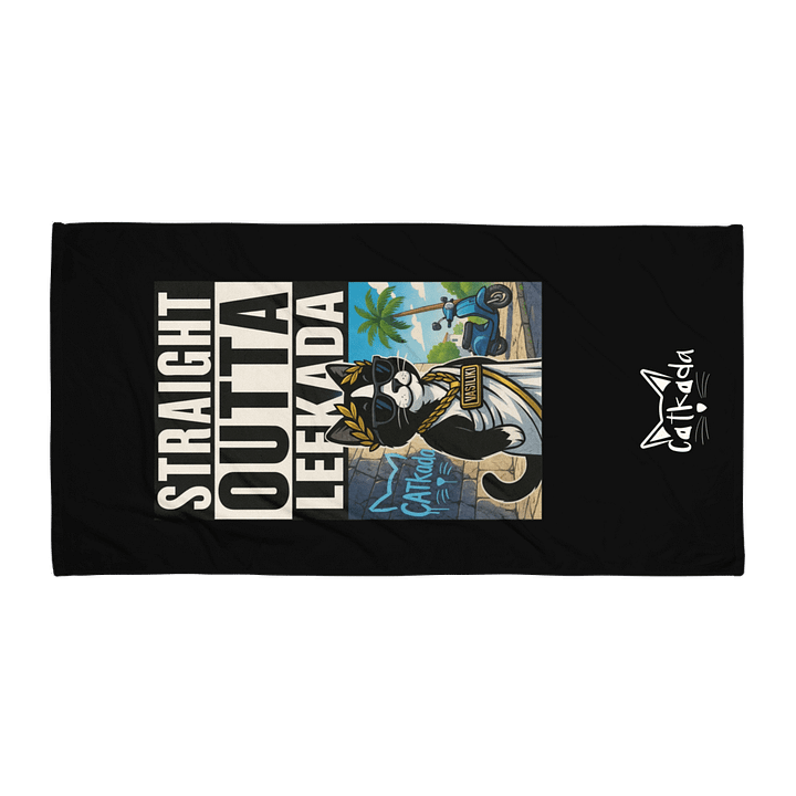 STRAIGHT OUTTA LEFKADA BEACH TOWEL product image (1)