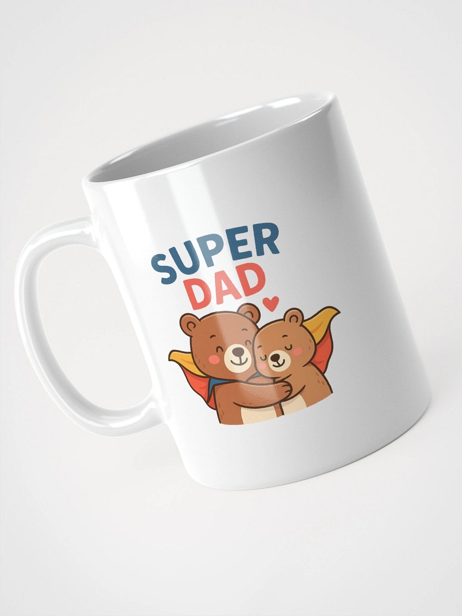 Super Dad Hug White Glossy Mug product image (9)