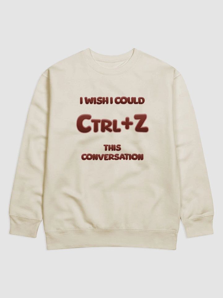 【Ctrl+Z】Red Text Premium Sweatshirt product image (1)