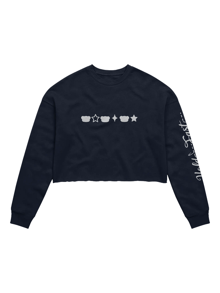 Hold fast and Bear Down Fleece Crop Sweatshirt product image (1)