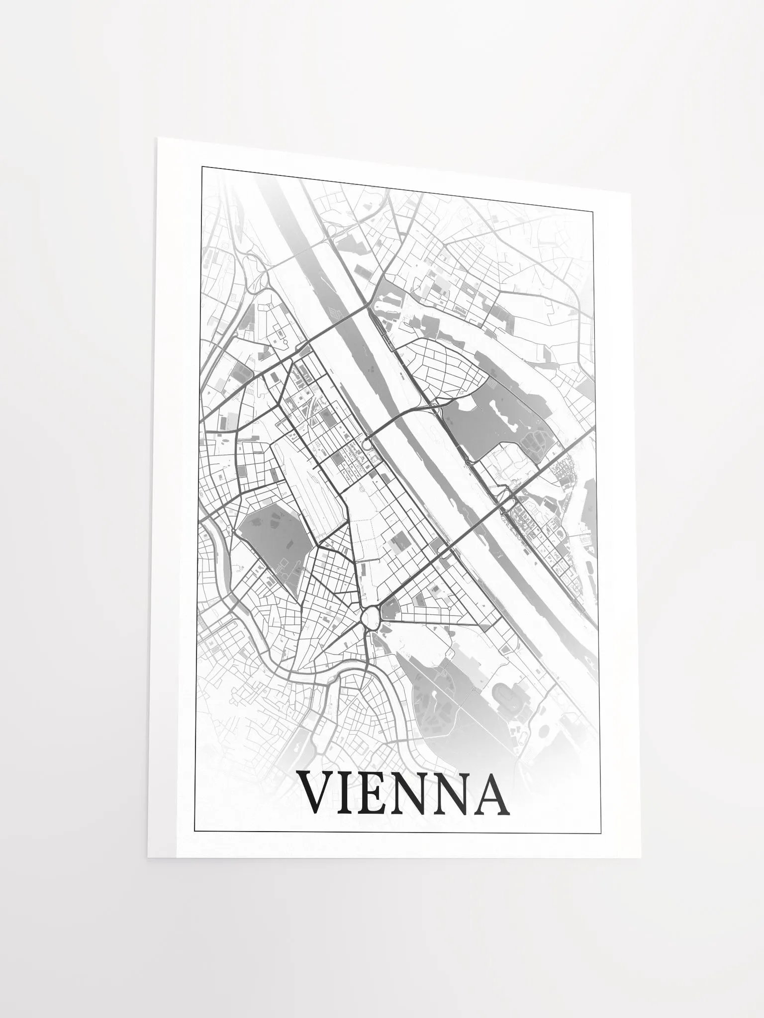 Vienna, Austria, city map print product image (11)