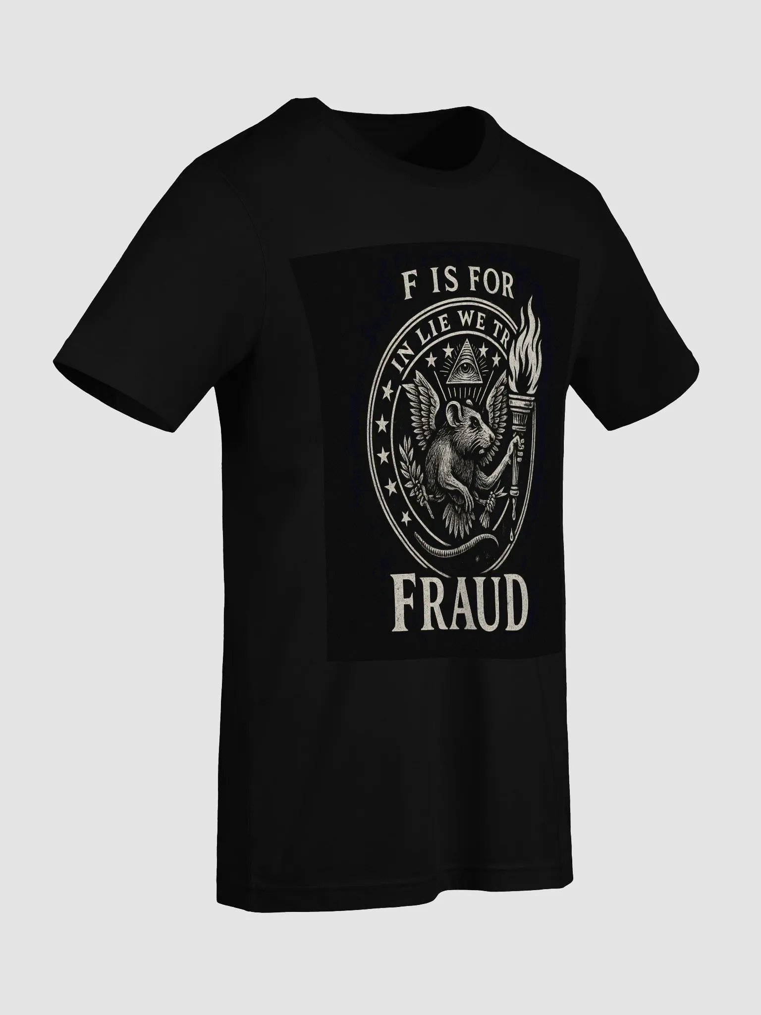 F is for fraud super soft t-shirt by dark alphabet product image (9)