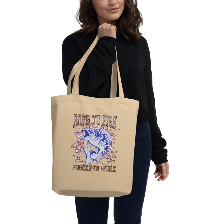 Born To Fish Forced To Work Dynamic Fisherman's Tote product image (2)