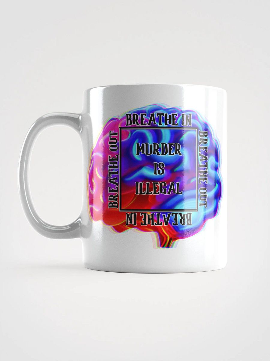 Breathe White Glossy Mug product image (6)