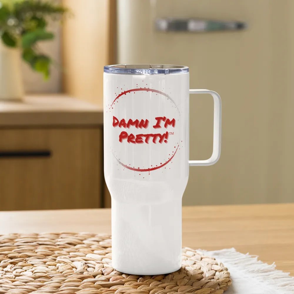 Damn I'm Pretty Travel Mug - Red Circle product image (10)