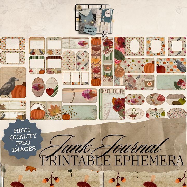October Aesthetic - Printable Ephemera Set 1 V1 product image (1)