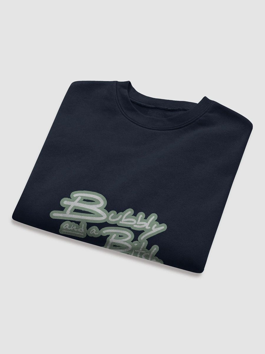 Bubbly and a B*tch (lined design, #96B697) Women's Fleece Crop Sweatshirt product image (32)