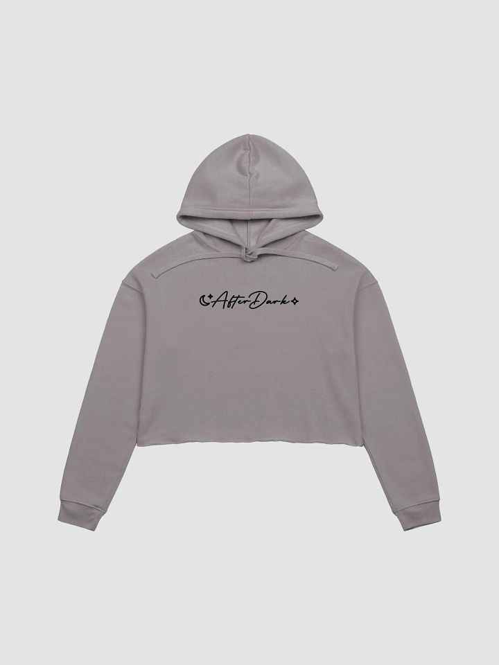 Crop Top AfterDark Hoodie - Grey product image (2)