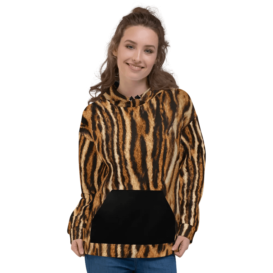 ocelot fur hoodie product image (3)