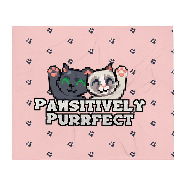 Pawsitively Purrfect Throw Blanket product image (1)