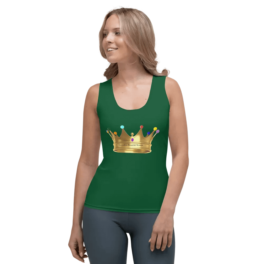 Queendom Beautiful Women Crown Tank Top/Green( TM) product image (3)