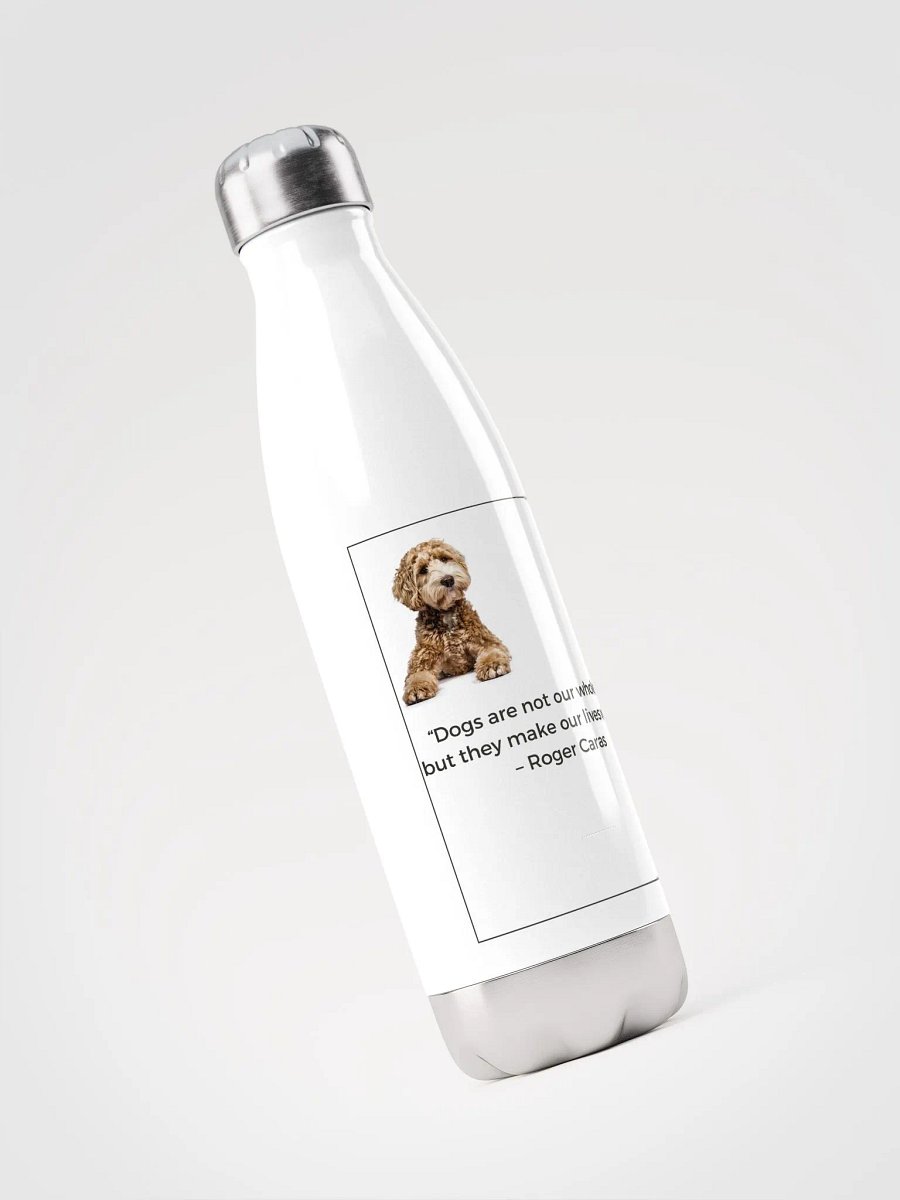 Poodle Water Bottle (White) product image (3)