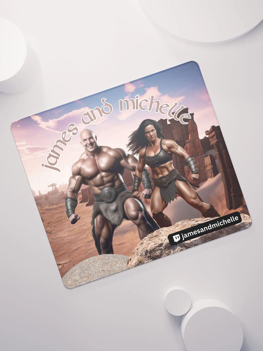 James and Michelle Exiles, Gaming Mouse Pad 18″×16″ product image (7)