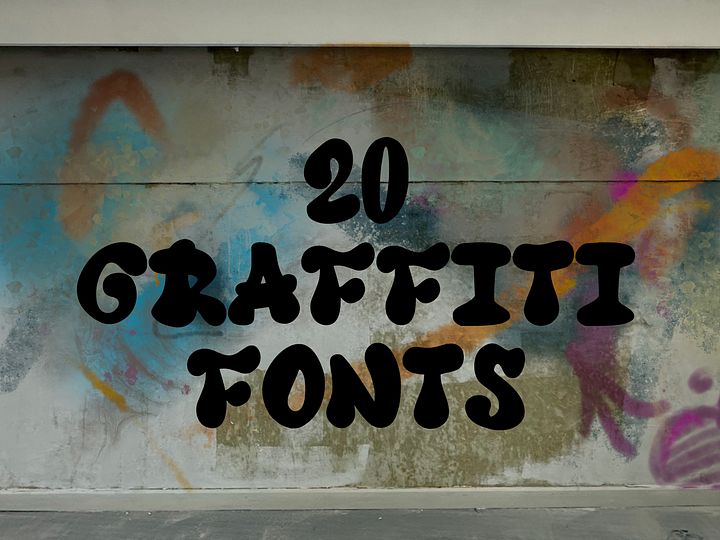 20 GRAFFITI FONTS product image (1)