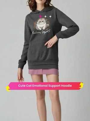 Emotional Support Boss Hoodie | Cute Cat Hoodie #halloweenapron #michaelmyershoodie #womenspajamass #womenshalloweentshirt #cozyholidaypjs #lisafrankblanket #fashionablehoodiestyle #underarmourhat #cozykidsclothes #halloweencostumesforpets #trendyhoodie