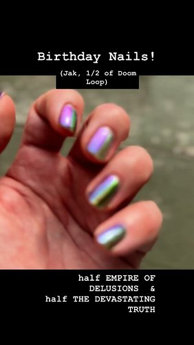 That’s right - he’s one year older! Enjoy this super lazy birthday mani with two of our new multichromes!  #IndieNailPolish #...