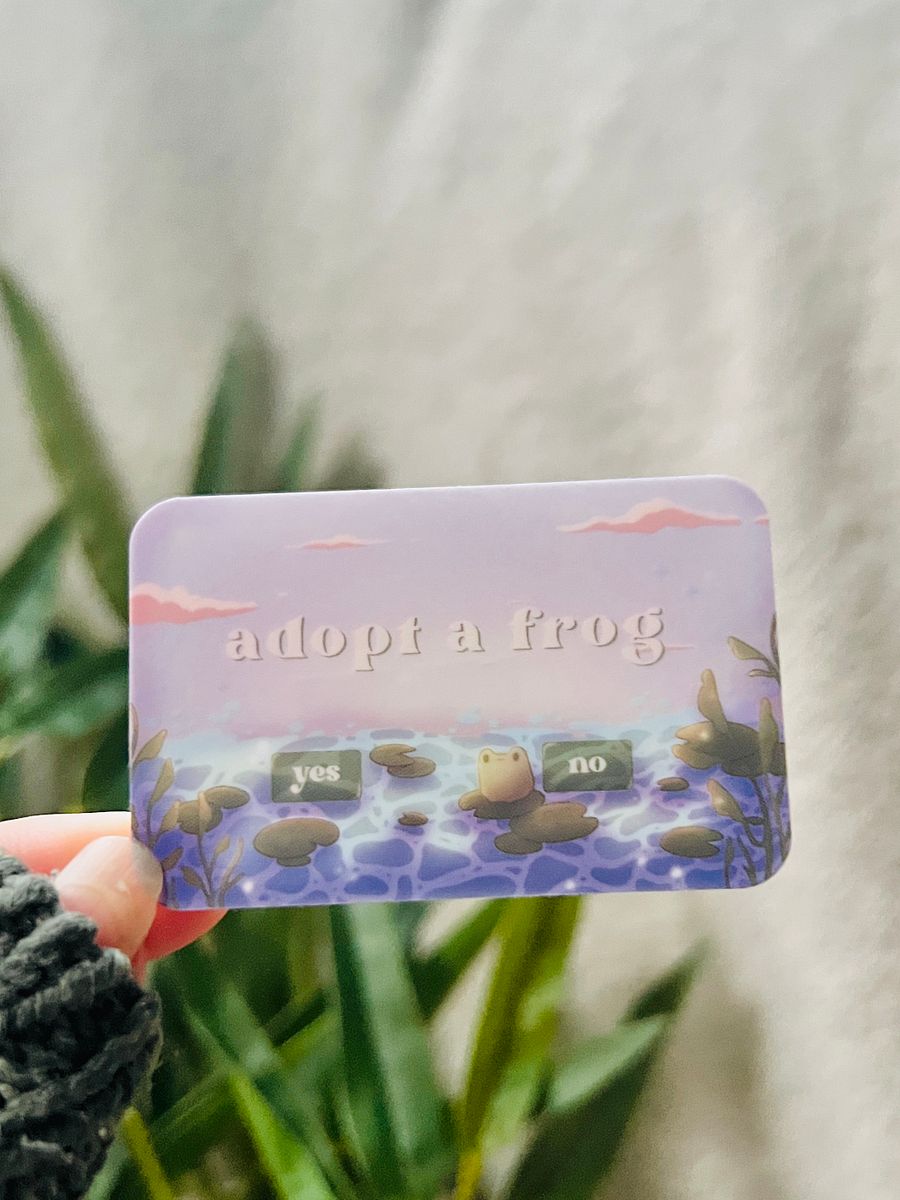 Adopt A Frog Clear Sticker product image (4)