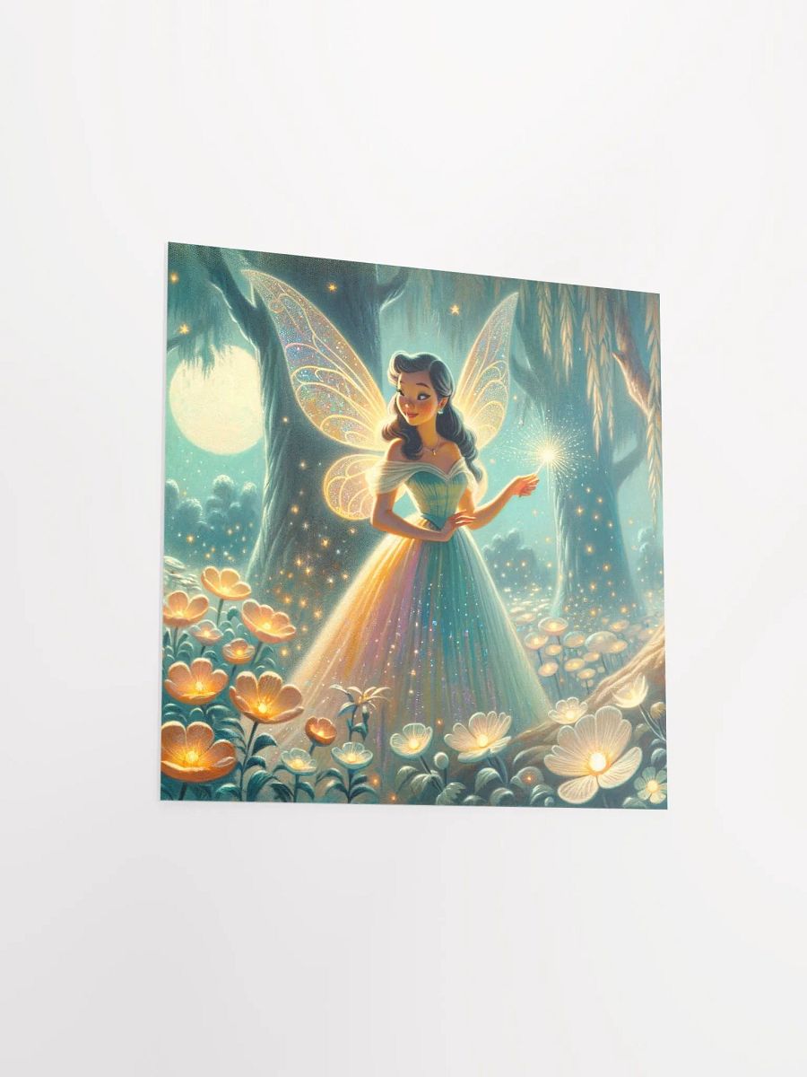 Enchanted Teal Forest Fairy Premium Matte Poster product image (11)