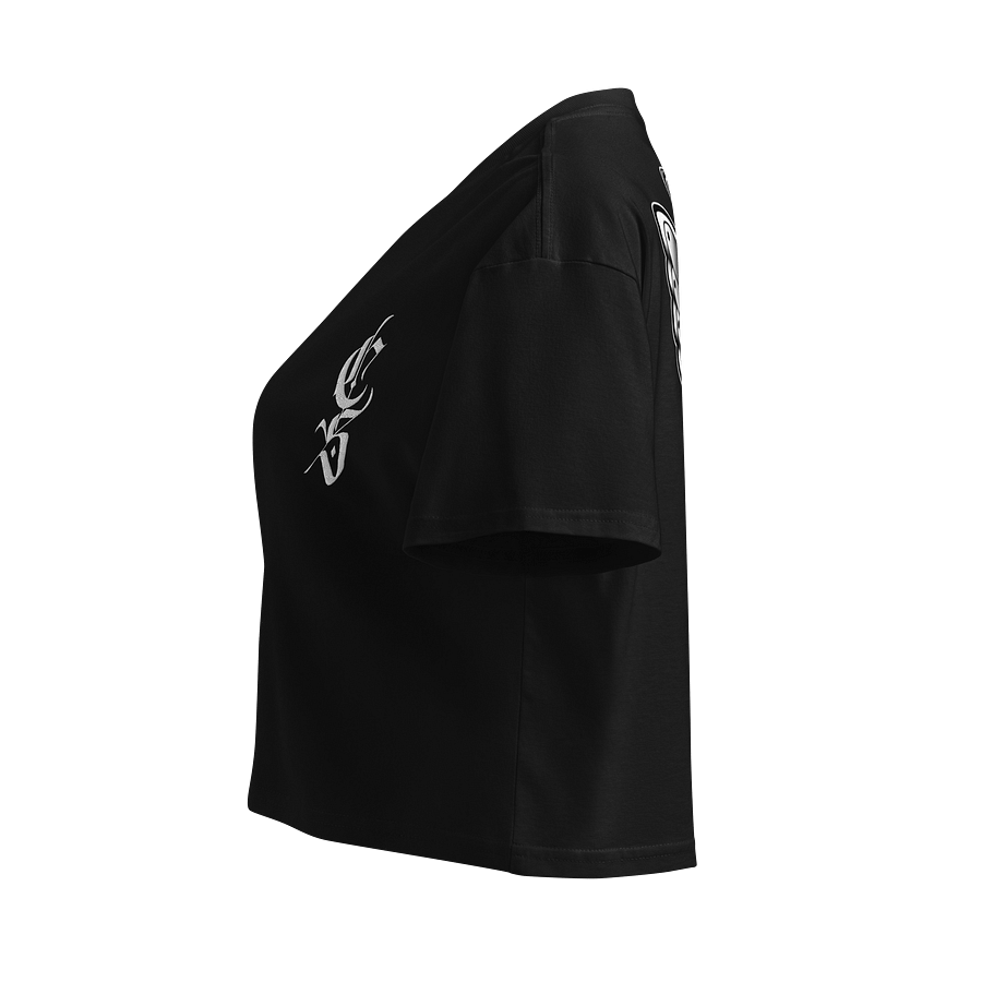 American Trad Fairy Cropped Tee (B&W) product image (4)
