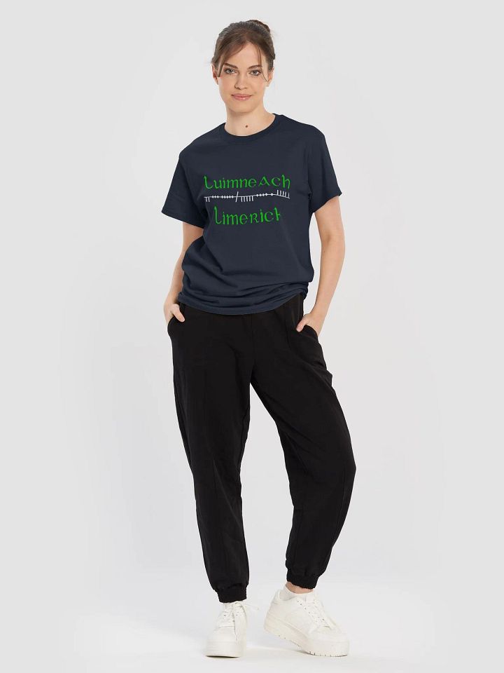 Limerick/Luimneach Scholastic style Ogham Printed T-shirt product image (2)