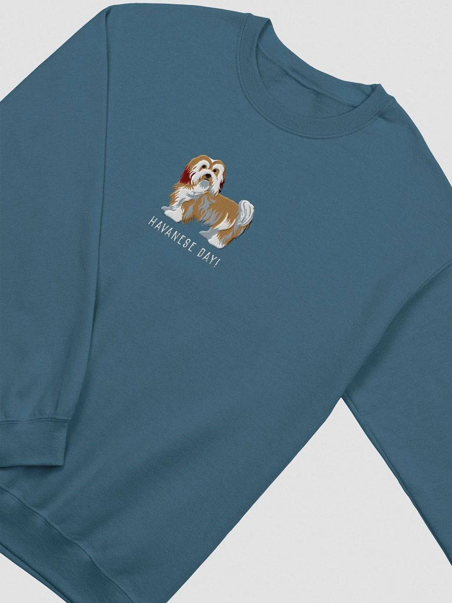 Havanese Day! Sweatshirt (Embroidered) of a Havanese(Brown) product image (6)