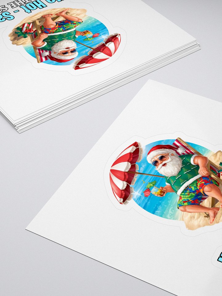 Santa's Beach Getaway Sticker Set product image (1)