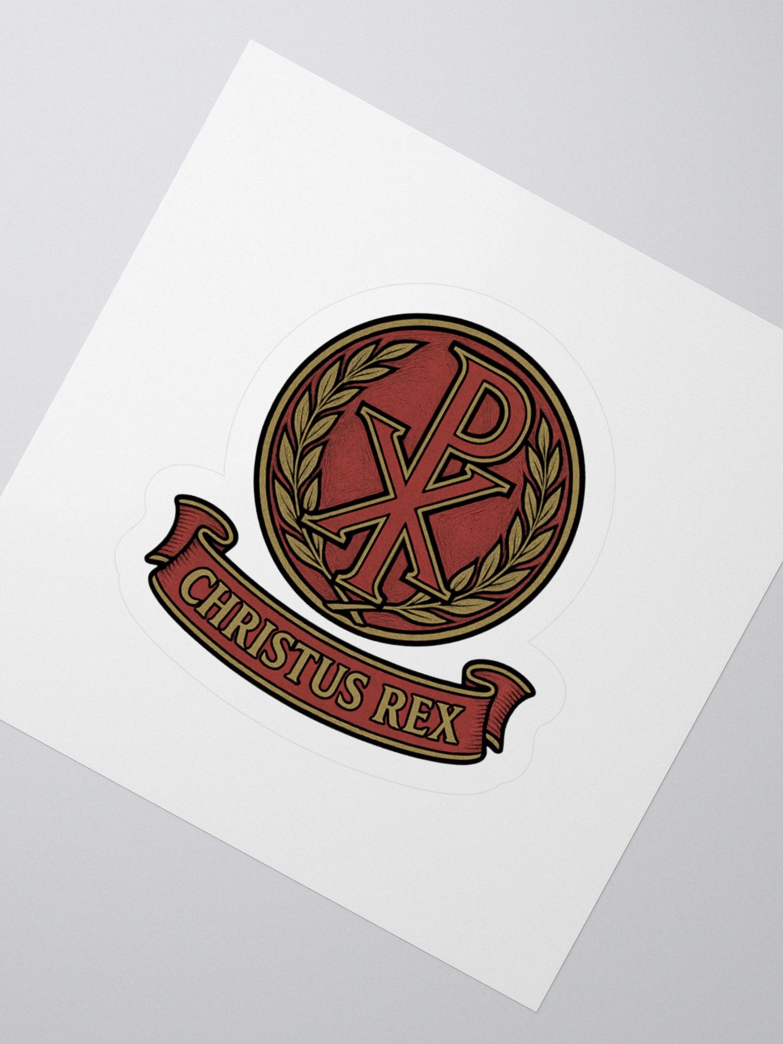 Chi-Rho sticker red product image (2)