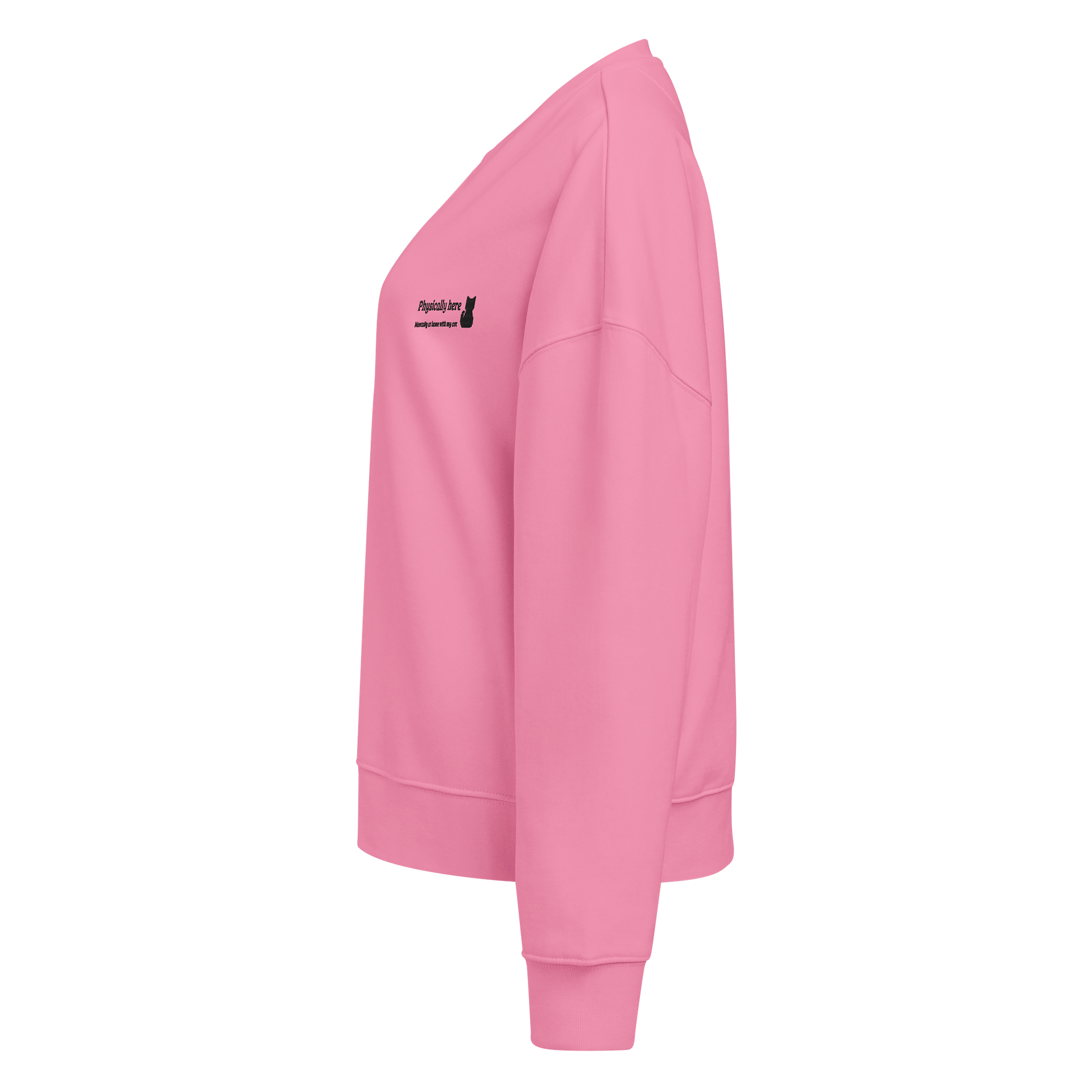 Sweater "Physically here, Mentally at home with my cat.' product image (3)