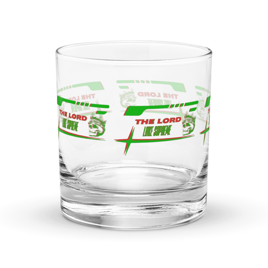 The Lord Luke Supreme Green and Red Logo Rocks Glass Set product image (3)