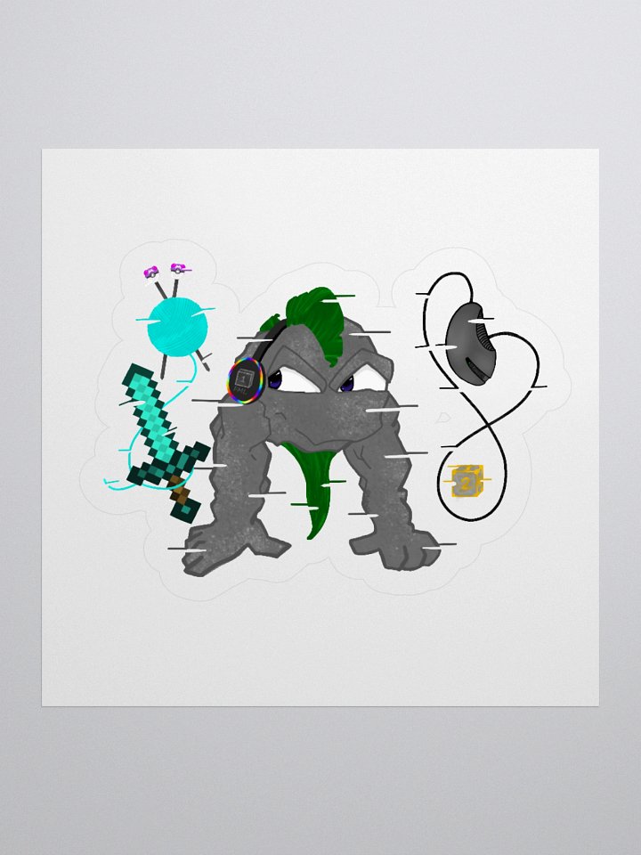 Glitched Ge0 Sticker product image (3)