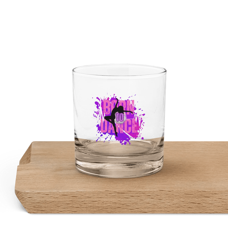 Born to Dance Her Silhouette Rocks Glass product image (5)